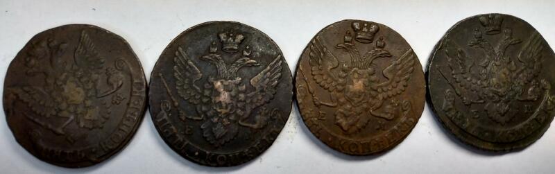 Russia-Iron-Kopeks-1700's